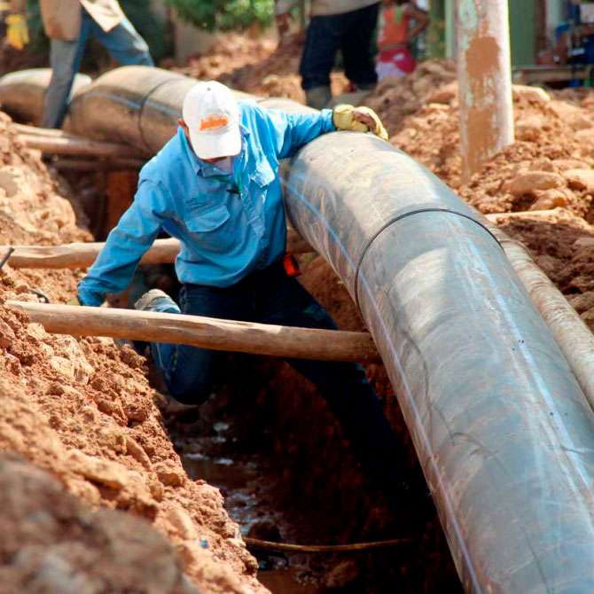 Building the aqueduct